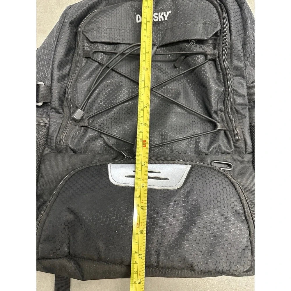 DAFISKY Basketball Backpack 30L Black Ball Shoe Compartment Sports Bag